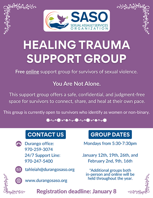 SASO Support Group Flyer png